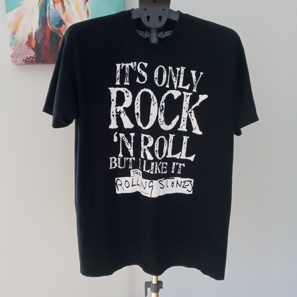Rolling Stones "Its only Rock N Roll but I like it black Tee Size XL - Picture 1 of 6